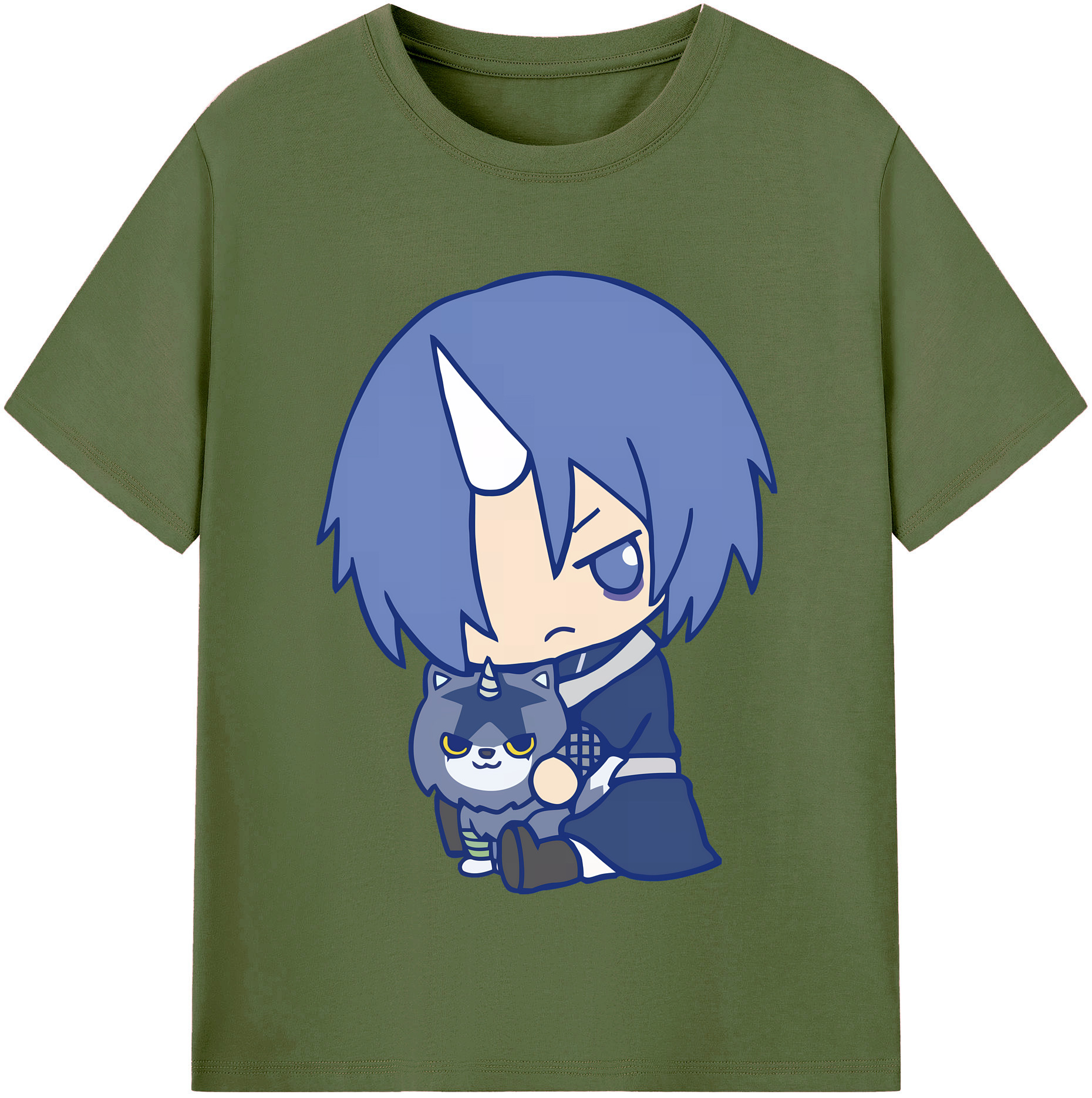 （画像用） 転スラ Regarding Reincarnated to Slime 綿100％半袖Tシャツ（フロントプリント）